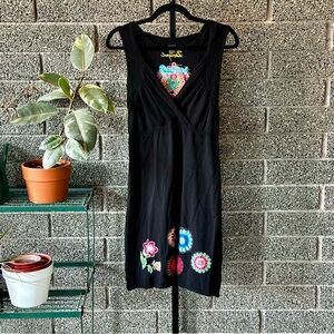 Desigual Black Sleeveless Knit Dress